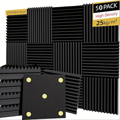 Acoustic Wall Panel, 12inch, Soundproof, Foam for Reducing Room Reflections In Recording detail image - detail view 5