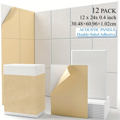 Acoustic Wall Panel, 12pcs, 6/12pcs for Reducing Room Reflections In Recording detail image - detail view 5