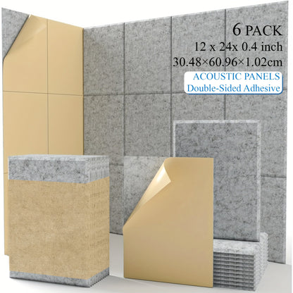 Acoustic Wall Panel shown in the Rectangular Soundproof Panel 60L30W1H Light Gray 6 option