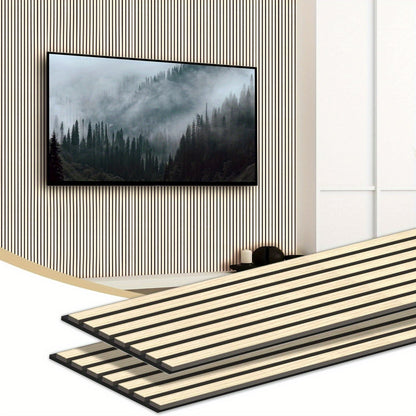 Acoustic Wall Panel shown in the Oak option