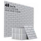 Wall Tile Soundproof Panel 30L1H Light Gray 48