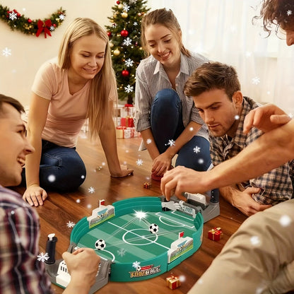 Portable Tabletop Football Game Set – Stand-Alone Table Design, Durable PP Material, 6 or 10 Balls, Family Party Board Game for Christmas