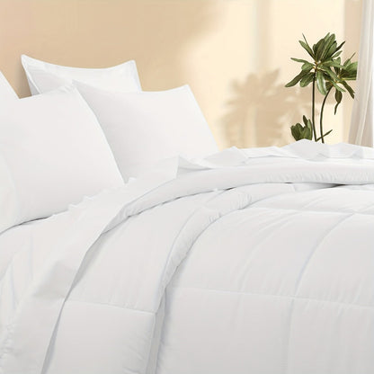 7 Piece Comforter Set Luxury Soft Fluffy Bedding All Season Bed in a Bag with Comforter Fitted Sheet Flat Sheet Pillowcases Hypoallergenic