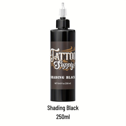 Neebol Super Black Tattoo Ink Darkest Outlining Shading Blending Fade-Resistant Professional Body Art Pigment for Artists & Beginners 100ml