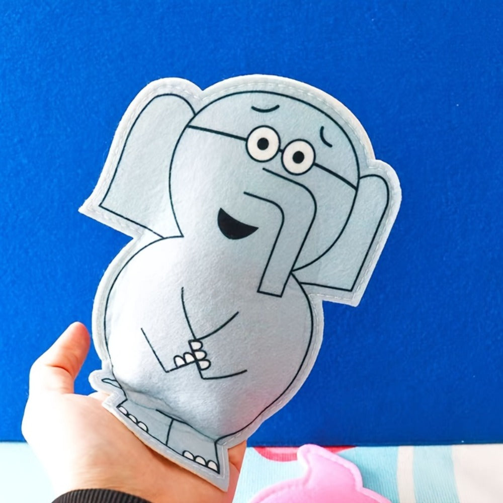 Elephant and Piggie Hand Puppets Plush Stuffed Animal Props for Storytelling, Classroom Teaching & Role Play