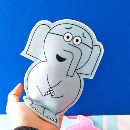 Elephant and Piggie Hand Puppets Plush Stuffed Animal Props for Storytelling, Classroom Teaching & Role Play