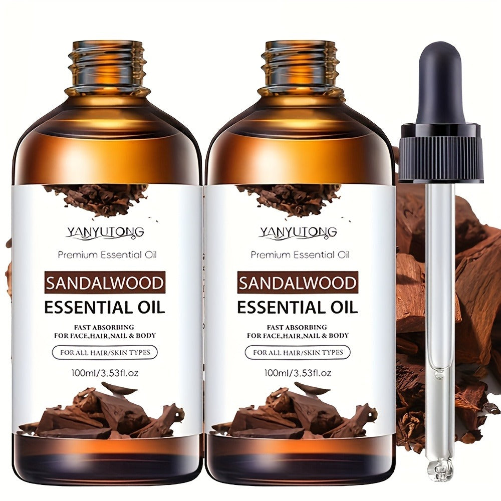 Essential Oil Sandalwood 30ml, 100ml or Twin Pack with Warm Woody Scent for Diffuser and Shower