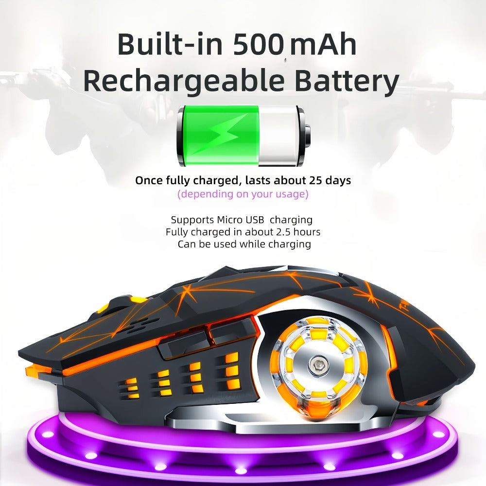 Wireless Gaming Mouse RGB Rechargeable T-WOLF 2.4GHz Large Mouse for PC Laptop Tablet Mac for an Everyday Personal Care Routine