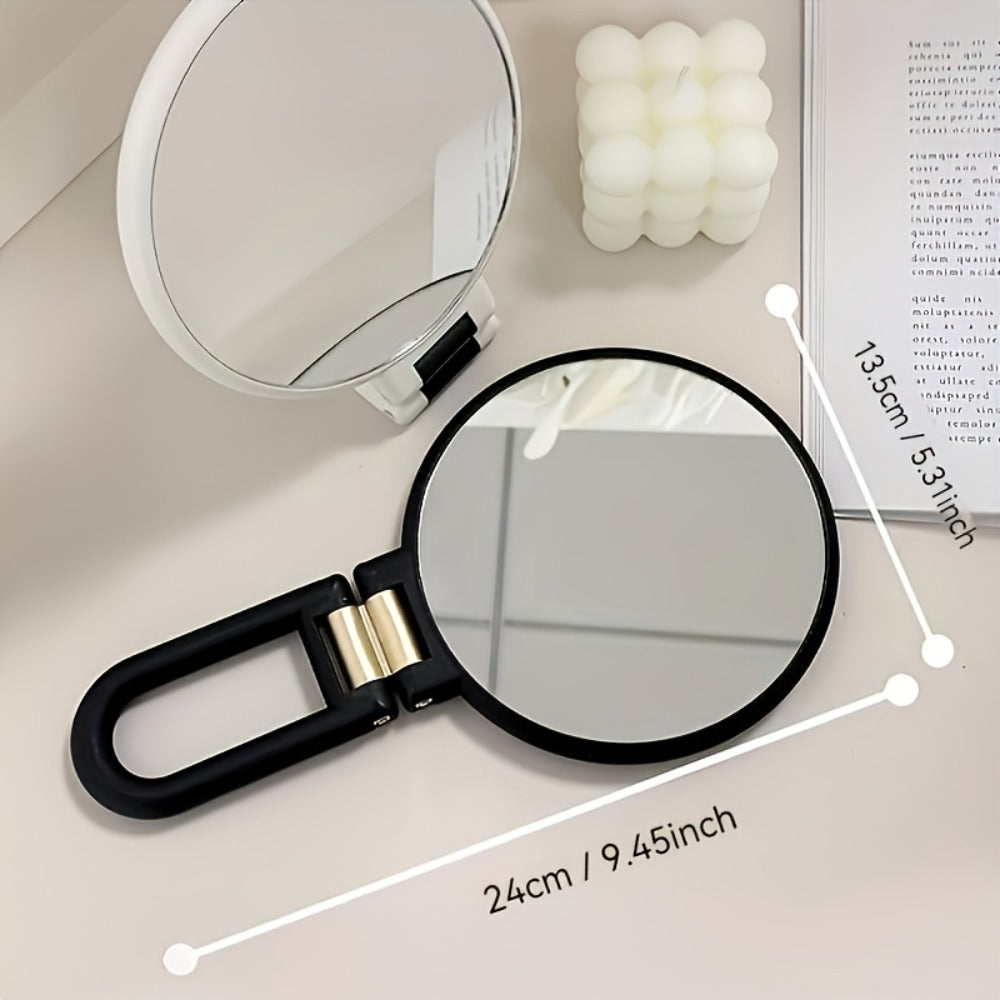 70X Magnifying Mirror Double-Sided 1X & 70X Zoom 360° Adjustable Handle – Handheld Desktop, for Makeup, Travel and Everyday Vanity Use
