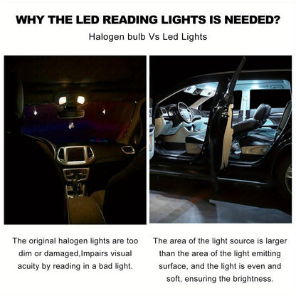 Car LED Interior Light Bulb Kit 56PCS 12V T10 Universal Fit | Map Dome Reading License Plate Luggage Compartment LED Replacement Bulbs