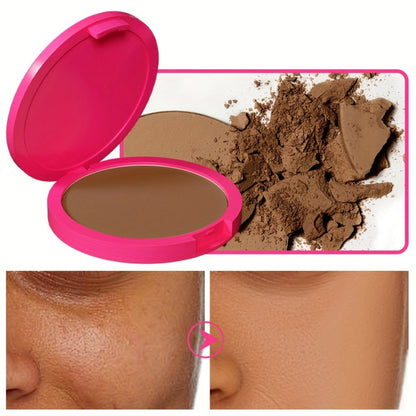 Waterproof Powder Foundation Matte Full Coverage Non-Cakey Formula 0.31oz Compact – Shine, for Makeup, Travel and Everyday Vanity Use