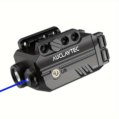 Pistol Light Laser Combo 500 Lumens – Green Red Blue Laser Sight, 5 Modes, USB-C Rechargeable, Fits Subcompact & Compact Handguns