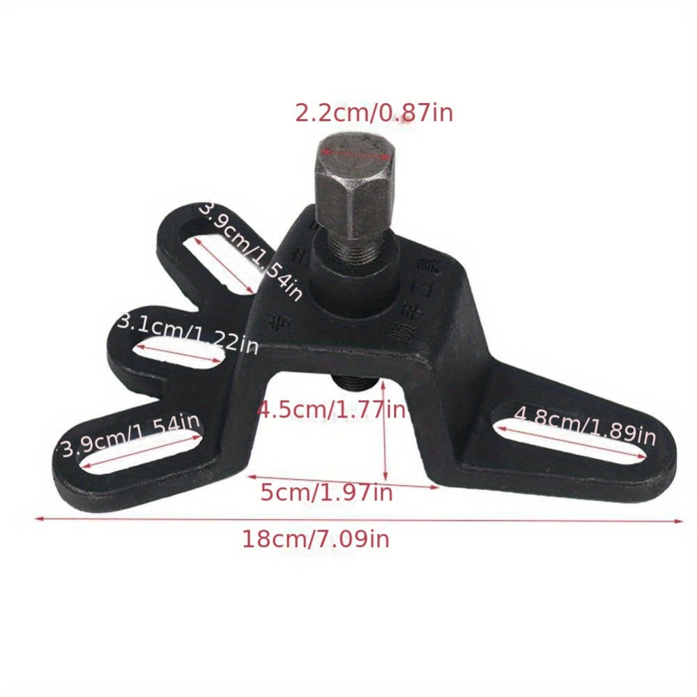 Brake Drum Puller Tool for Motorcycle – Heavy-Duty Cast Iron 4-Hole Wheel Hub Removal Tool for Tricycle, Bike & Scooter