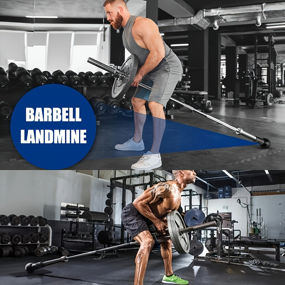 Barbell Landmine Attachment Fits 2 Inch Bars | Turn Any Surface Into a Landmine Station | Home Gym Strength Training for Press Row Squat
