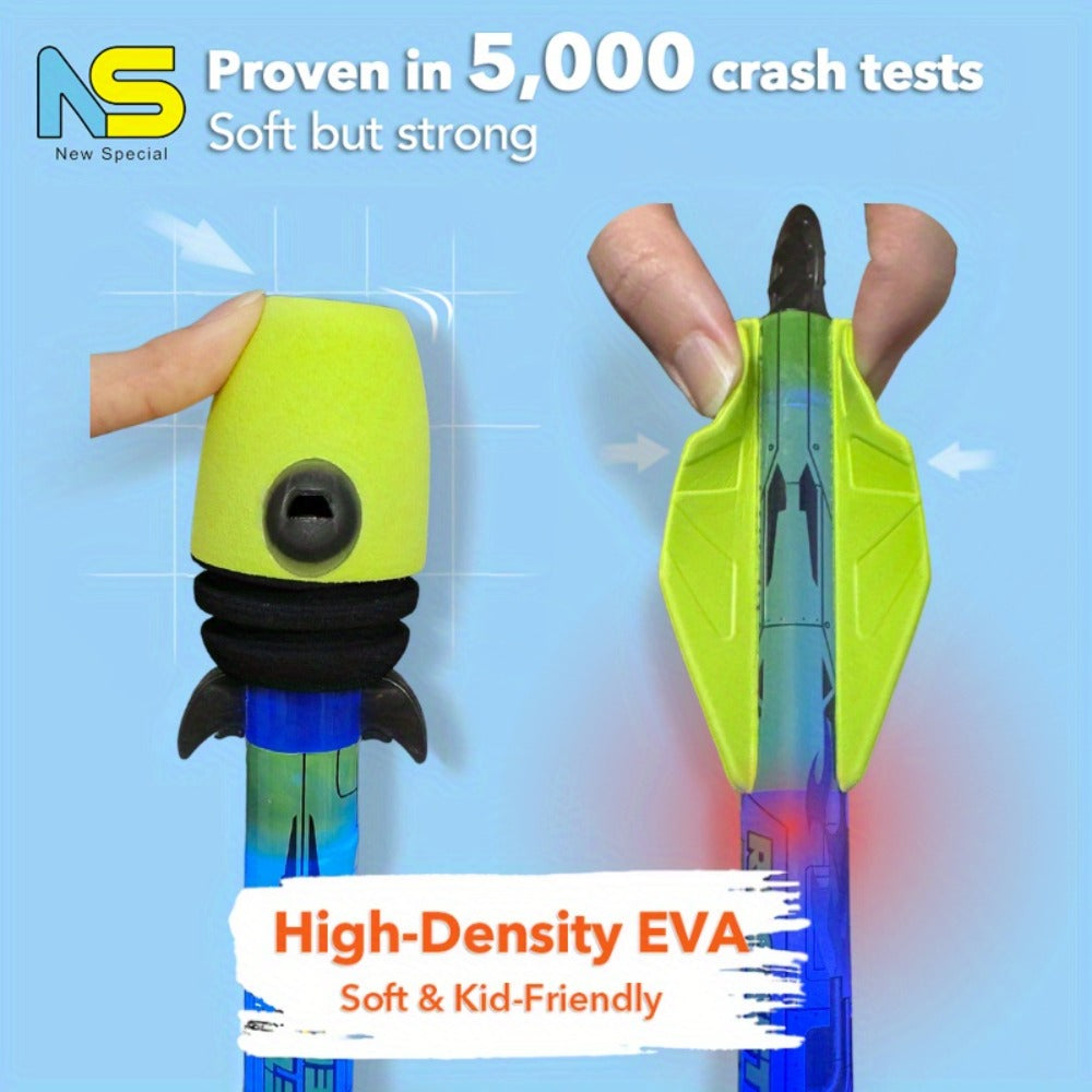 LED Rocket Launcher Toy for Kids, Soars Up to 250 Feet with the Listed Color, Size or Set Options for Everyday Use