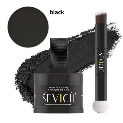 Hairline Powder Root Touch-Up Kit with Refill & Brush – Waterproof Instant Grey Hair Concealer Fills Sparse Hairline Bald Spots Eyebrow