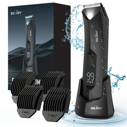 Beard Trimmer for Men Cordless Electric USB Rechargeable with Precision Dial 5-Level Adjustable – Mustache Facial Hair Trimmer Grooming