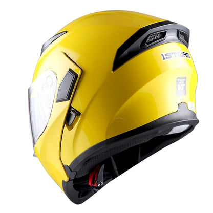 Motorcycle Helmet Modular Flip-Up Full-Face Shell with Dual Visors, S-XL Sizes and Arrow, Storm or Glossy Styles