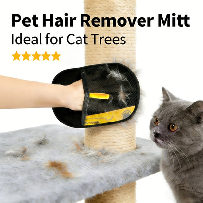 Pet Hair Removal Gloves 4-Pack – Static Elimination Technology, Reusable Lint Remover for Sofa, Bedding, Clothing, Blankets, Cat & Dog Beds