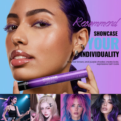 Colored Mascara in Five Numbered Shades with Slim Color-Coordinated Tubes and Integrated Comb-Style Wands