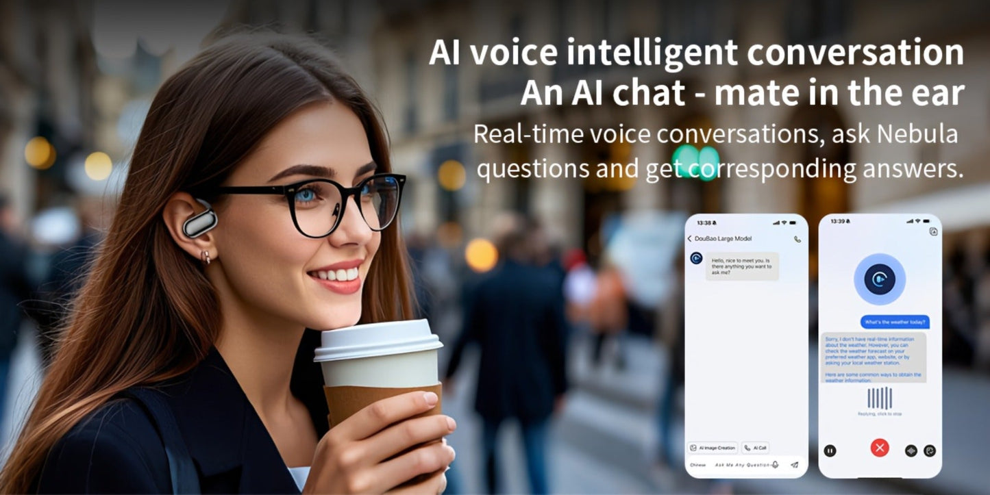 AI Translation Earbuds 144 Languages Real-Time Bluetooth 6.1 TWS Meeting Notes Noise Cancelling for an Everyday Personal Care Routine