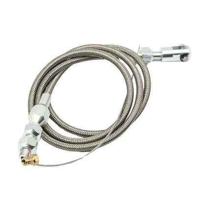 Throttle Cable Stainless Steel 24 Inch – Universal U-Cut-to-Fit Carburetor Throttle Cable for Ford Mustang 302 5.0L