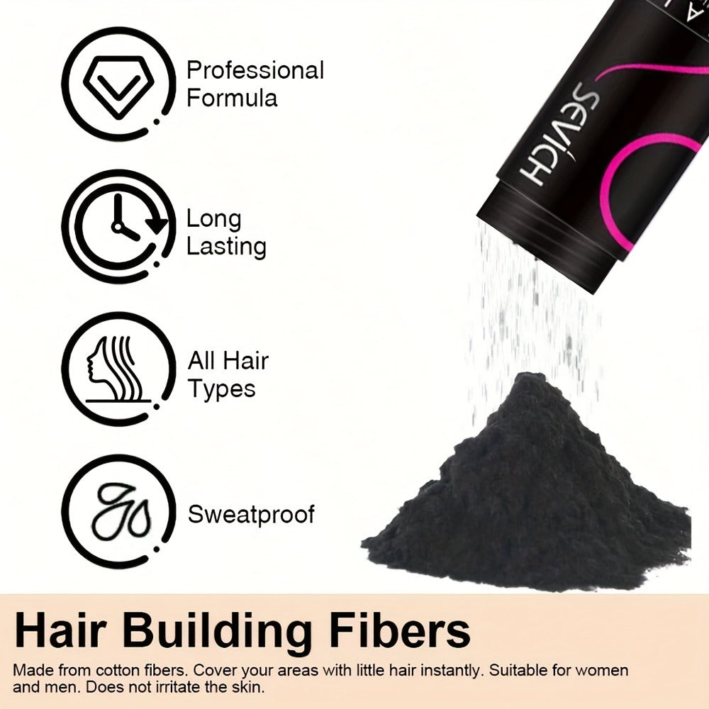 Keratin Hair Fibers 3-Piece Kit with Spray Pump & Optimizer, Instant Thickening Powder for Thinning Hair & Beard
