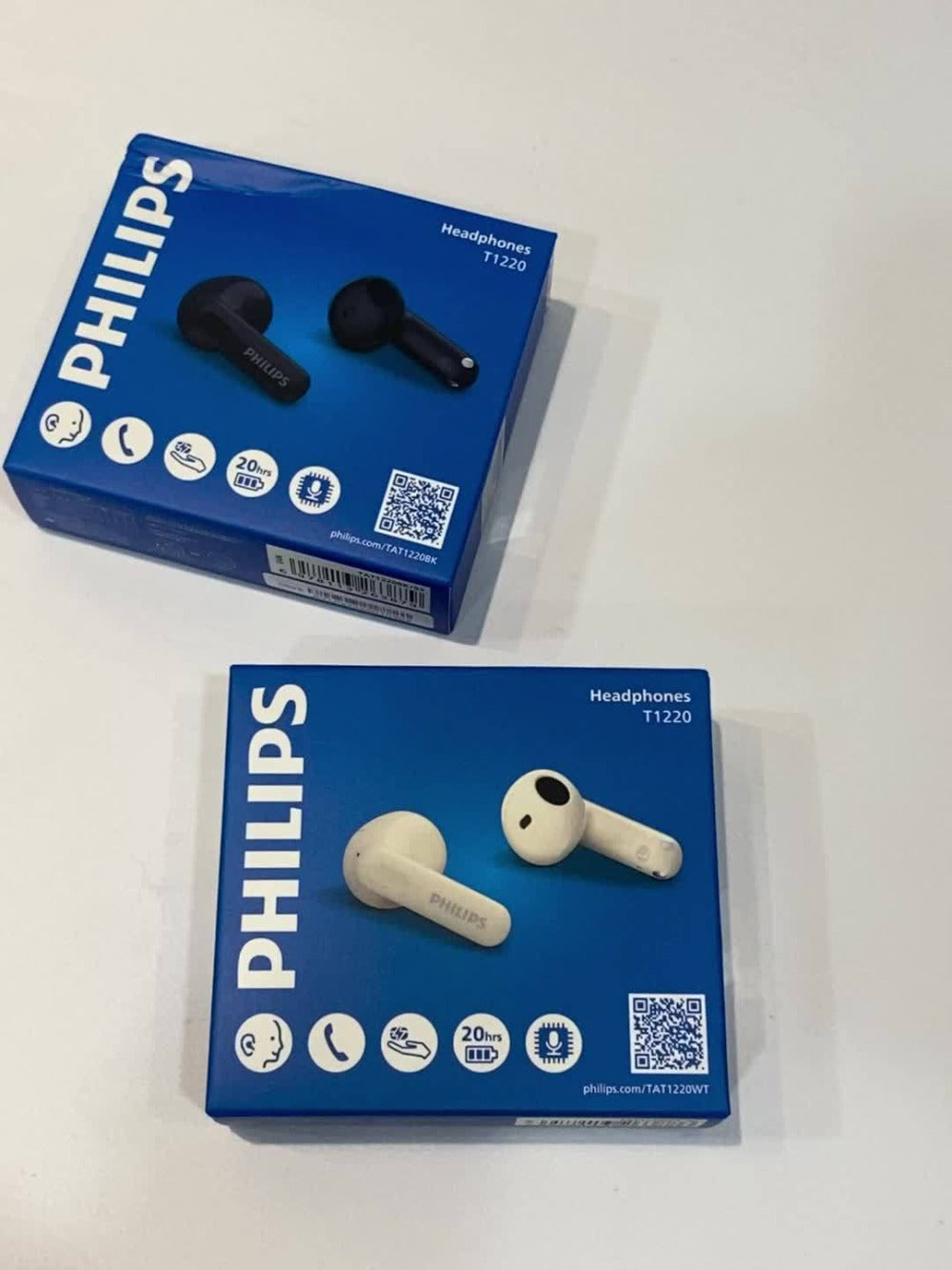 Wireless Earbuds Philips TAT1220 Bluetooth 6.0 with ANC, Touch Controls, Type-C Case and Two Colors