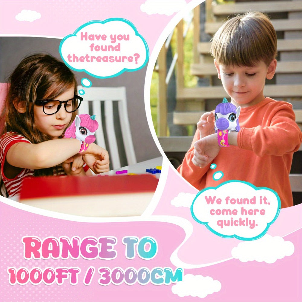 Unicorn Walkie Talkies for Kids 2 Pack, Glow in the Dark, Long Range 2-Way Radio Toy for Boys & Girls Ages 3-12