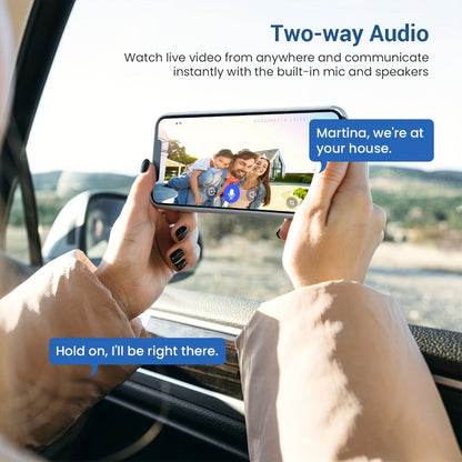 1440P Wireless Video Doorbell Camera WiFi Smart Doorbell with Night Vision Two-Way Audio Motion Detection Rechargeable Battery Local Storage