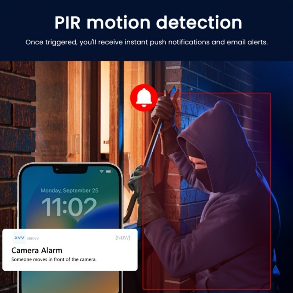 Solar Pan-Tilt Security Camera with 4G or 2.4GHz WiFi Options, 355° Pan, 90° Tilt and Two-Way Audio