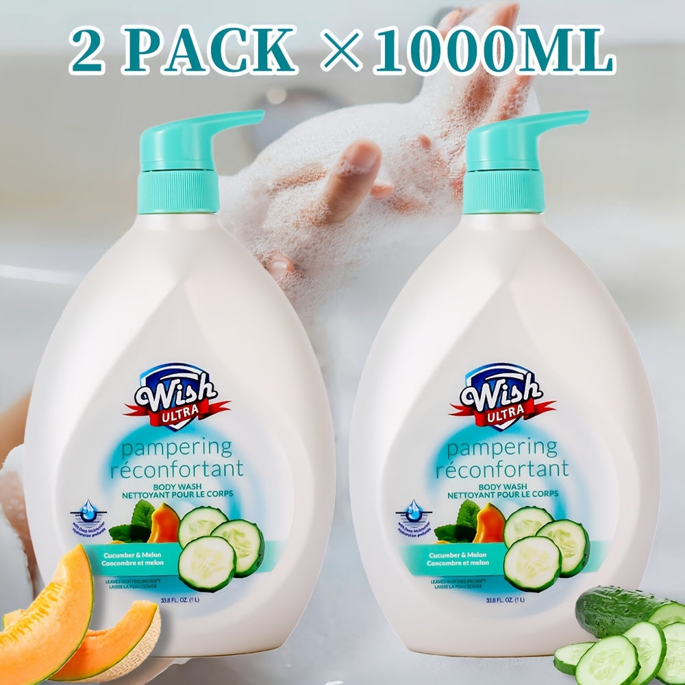 Moisturizing Body Wash 2-Pack 33.8 fl oz Each – Deep Cleansing Shower Gel for Women & Men, Long-Lasting Scent, Hydrating Formula