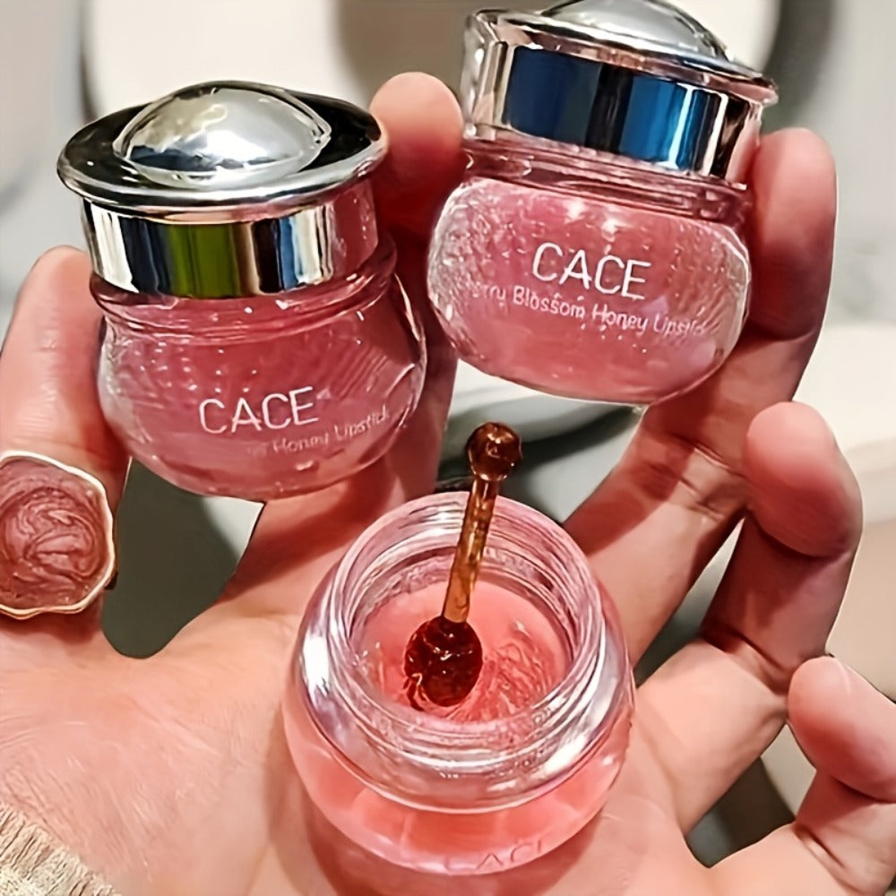 Squalane Lip Care Kit 3-Piece with Cherry Flavor – Hydrating Lip Balm, Nourishing Lip Oil Primer & Glossy Overnight Lip Mask for Soft Plump