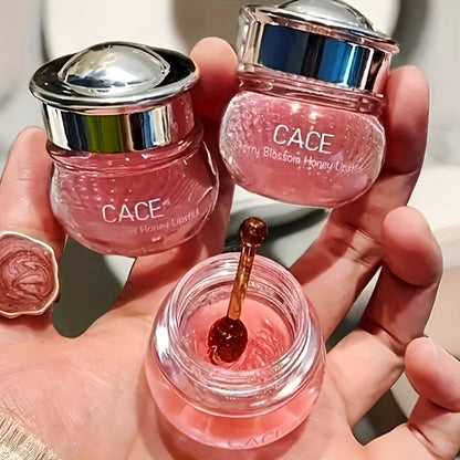 Squalane Lip Care Kit 3-Piece with Cherry Flavor – Hydrating Lip Balm, Nourishing Lip Oil Primer & Glossy Overnight Lip Mask for Soft Plump