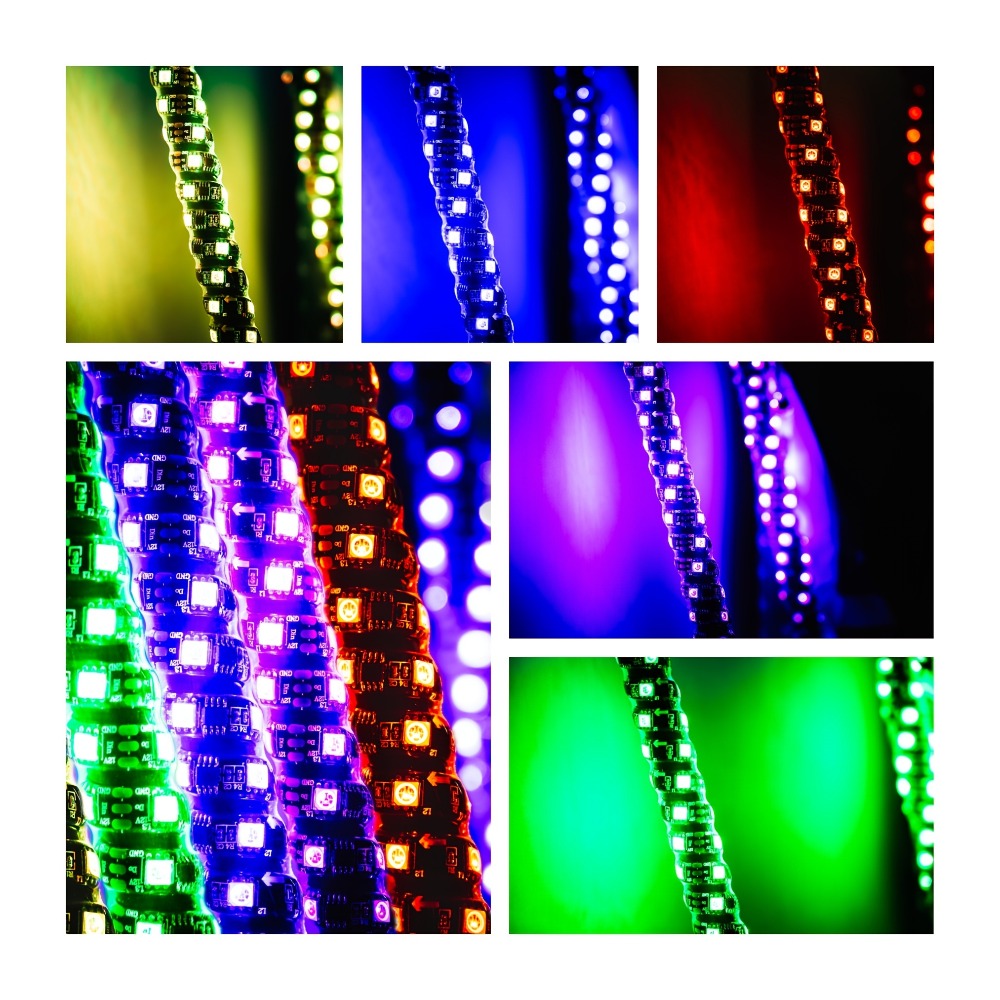 RGB LED Whip Lights for UTV ATV – 1ft/2ft/3ft/4ft Spiral Color Changing Neon Light Whips with Remote & App Control, Music Sync