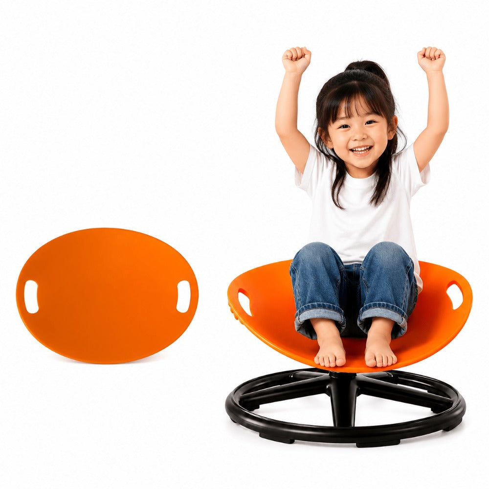 Sensory Spinning Chair for Kids, Autism & ADHD Therapy Spin Seat, Durable Plastic & Metal, Enhances Coordination & Attention