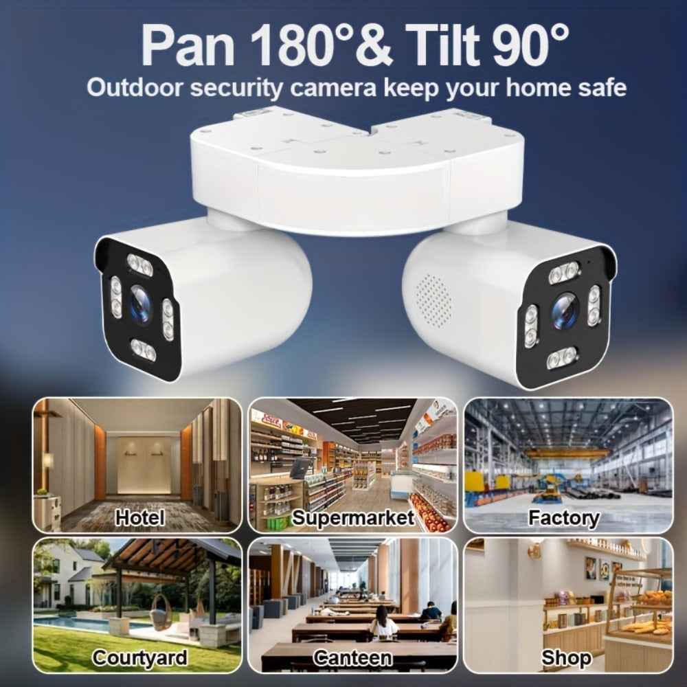 5MP Dual Lens PTZ WiFi Security Camera 360° with AI Motion Detection – Xparkin Full Color Night Vision, Sound & Motion Alerts