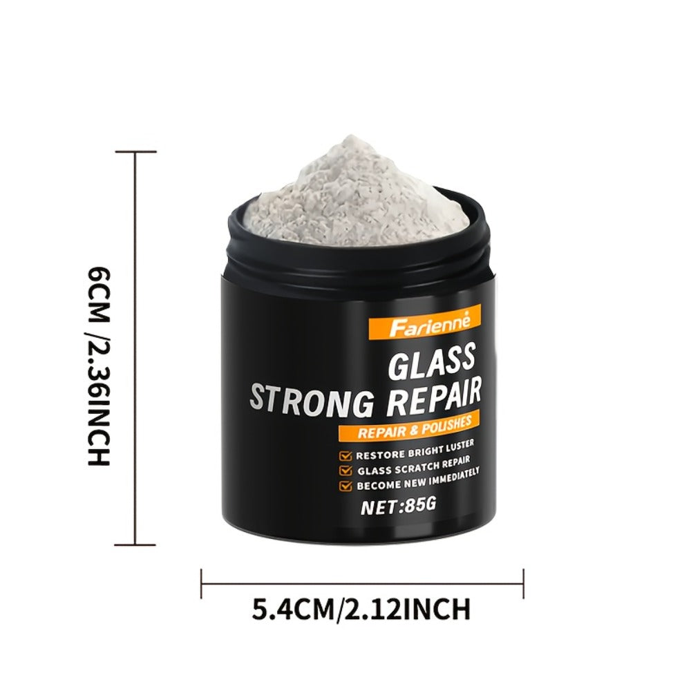 Glass Polishing Powder – Nano Windshield Scratch Repair & Clarity Restoration, Safe for All Glass Types, Car Windshield Detailing
