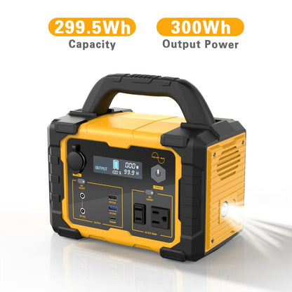 Portable Power Station 1075Wh/294Wh – 1000W/300W Solar Generator, Lithium Battery, 120V AC Outlet, for RV, Camping, Hiking
