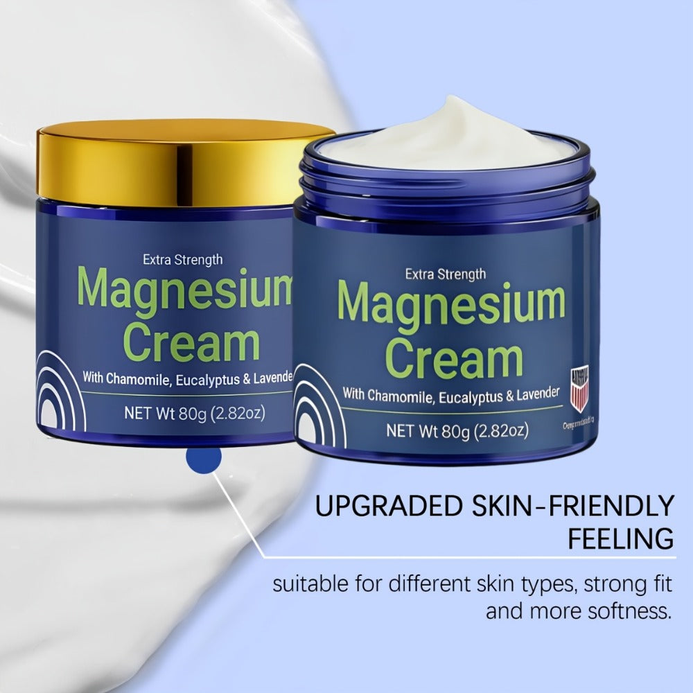 Magnesium Deep Hydration Body Lotion 2-Pack – Fast Absorbing Non-Greasy Moisturizing Cream for Dry Skin, Skin-Friendly Formula for Office