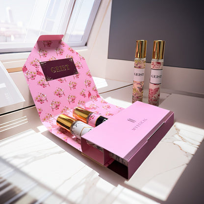 Perfume Gift Set 4 Pieces Travel Size Mini Spray – Long Lasting Fresh Floral Fragrance for Women and Men Unisex Portable Set Mother's Day