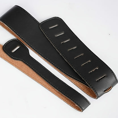 Adjustable Guitar Strap, 37 inches, Adjustable, Leathers, Wide for Supporting A Guitar detail image - detail view 3