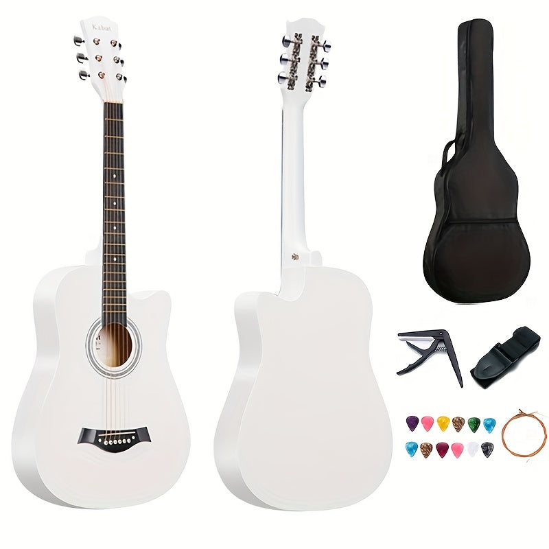 Adjustable Guitar Strap shown in the White option
