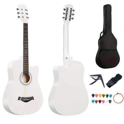 Adjustable Guitar Strap shown in the White option