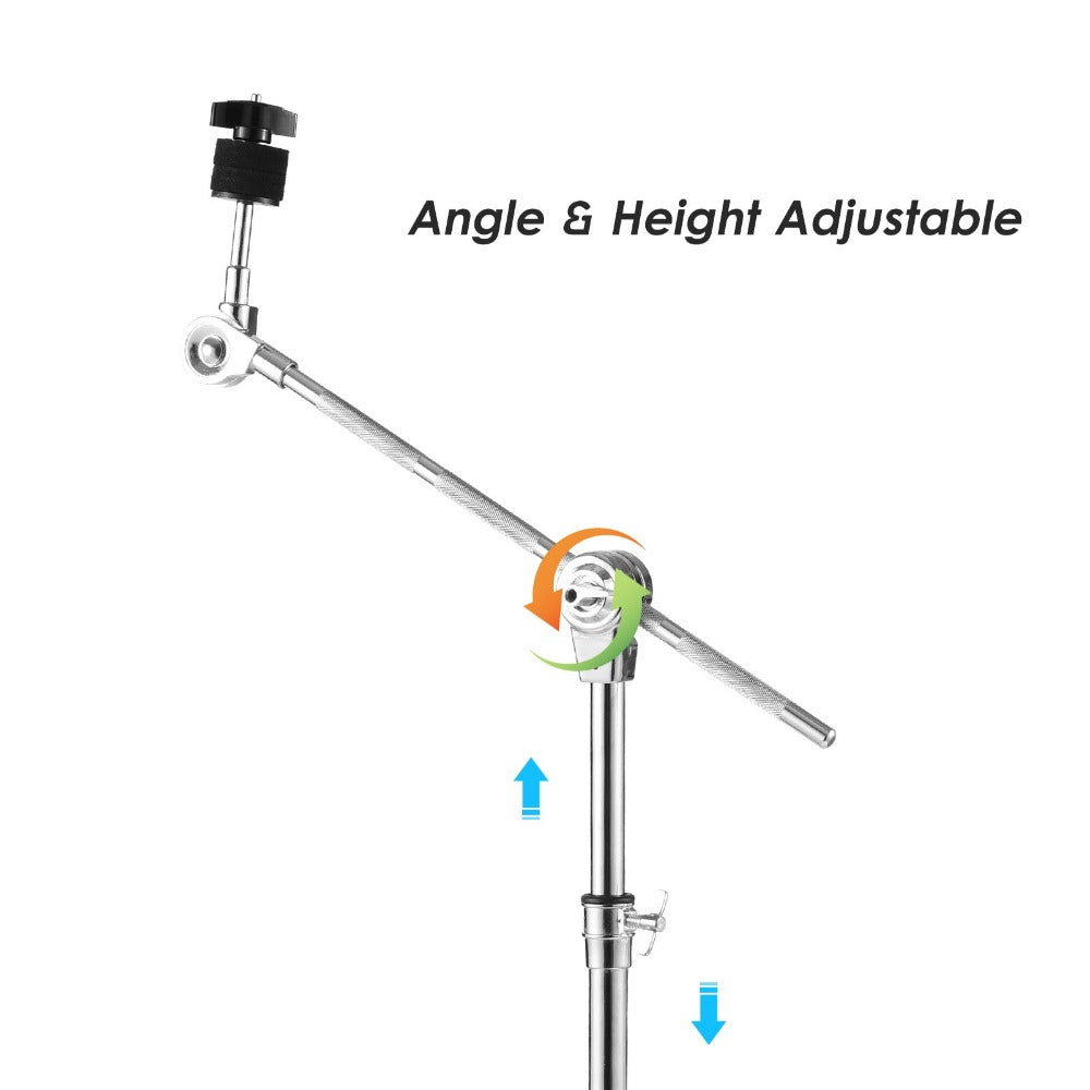 Adjustable Tambourine Stand, Upright and Boom Combo for 14 to 20-Inch Drums detail image - detail view 8