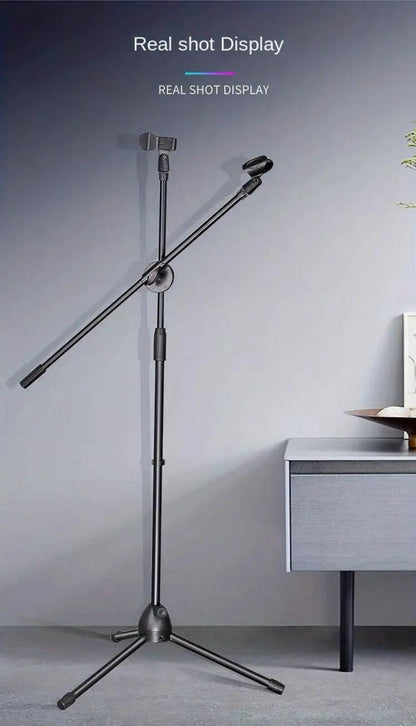 Adjustable Tripod Microphone Boom Stand for Studio, Podcast and Stage detail image - detail view 25