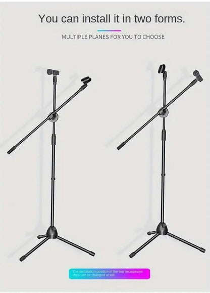 Adjustable Tripod Microphone Boom Stand for Studio, Podcast and Stage detail image - detail view 6