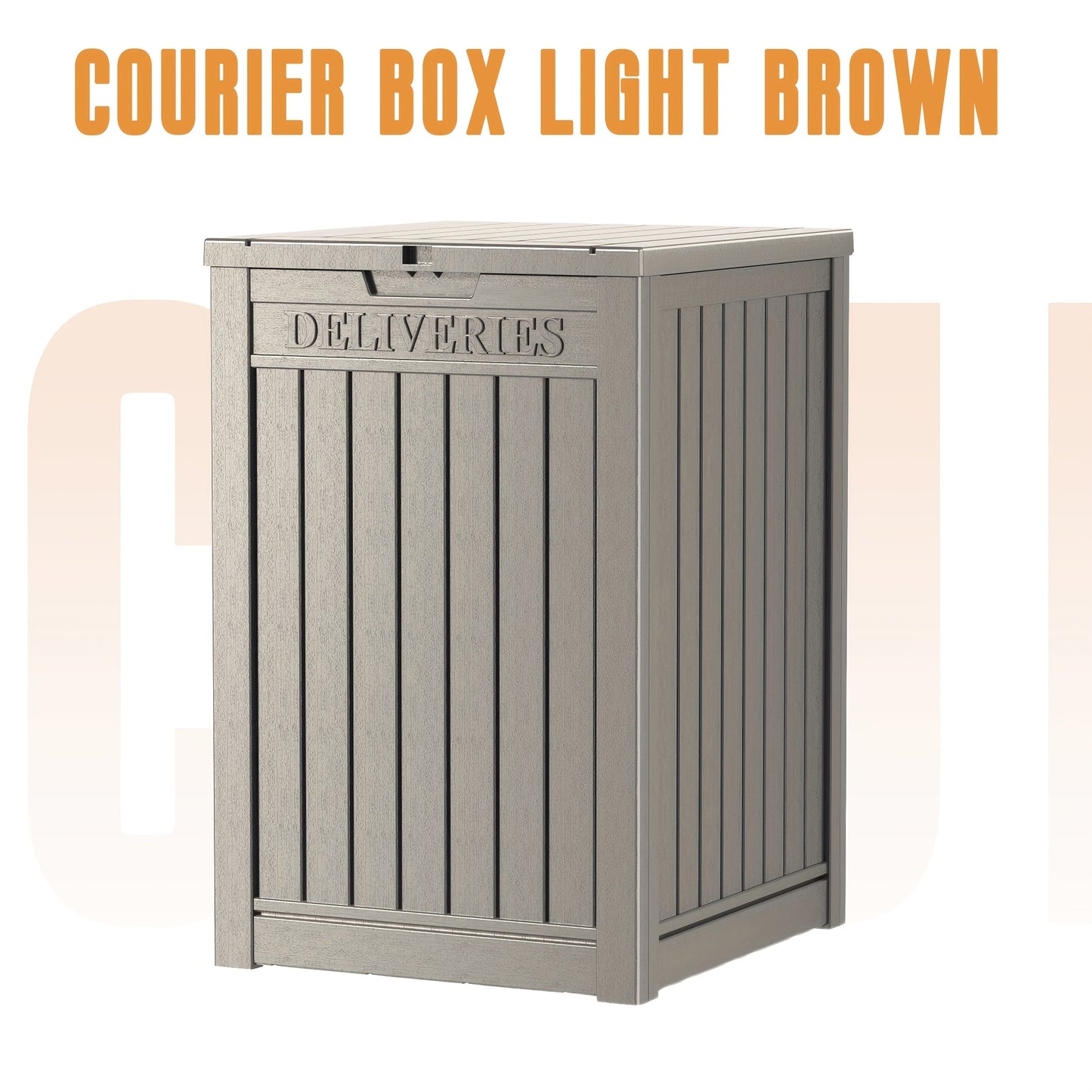 Deck Box | Outdoor Storage Bench Patio Rattan Pool Tools 400 LB Seat