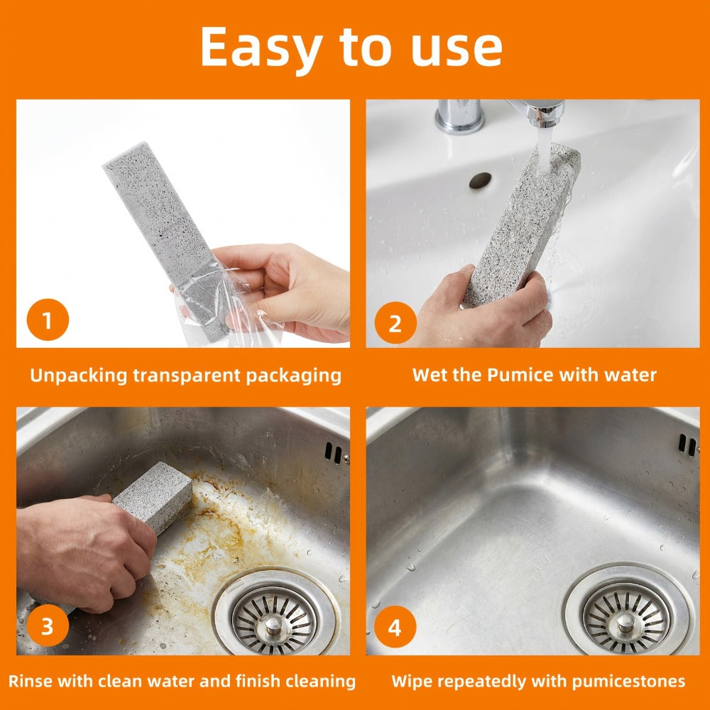 Pumice Stone Cleaning Sticks 25pcs Heavy Duty Scouring Stick for Toilet Bowl Bath Kitchen Pool Tile Grout Hard Water Stain Remover Household