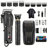 Black-3-piece set + accessories + apron